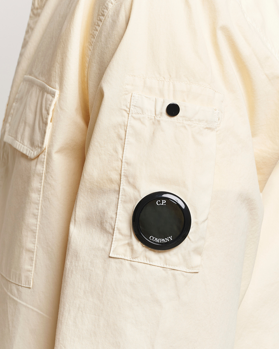 Mies | Kauluspaidat | C.P. Company | Long Sleeve Gabardine Pocket Shirt Ecru
