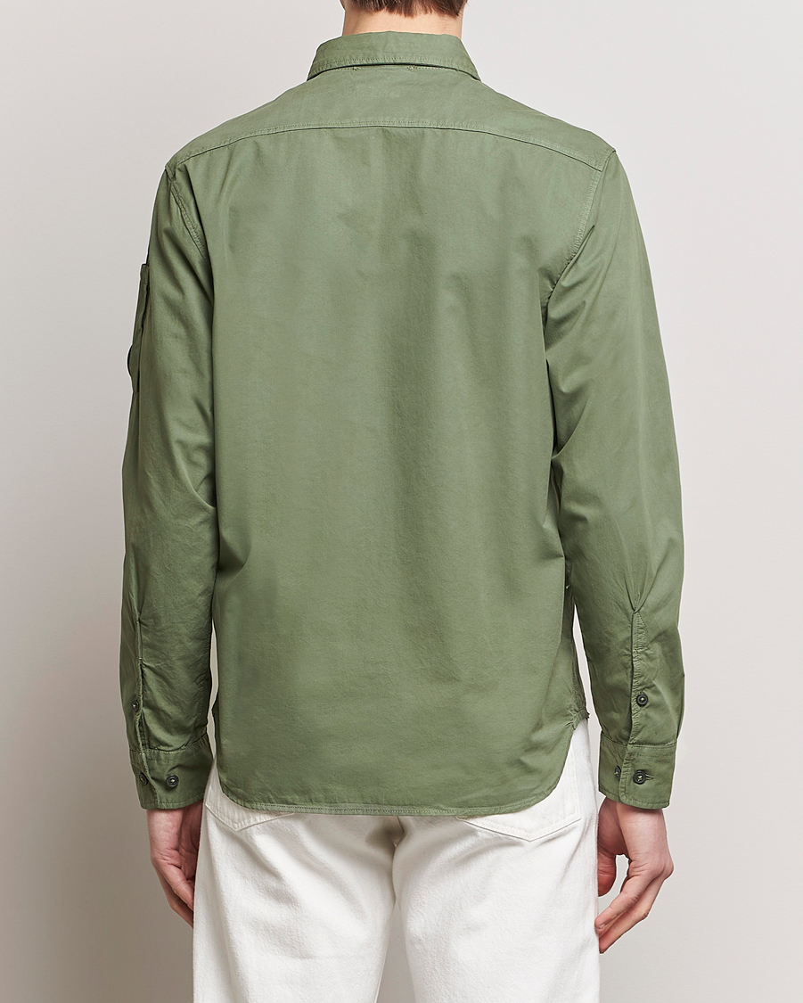 Mies | Kauluspaidat | C.P. Company | Long Sleeve Gabardine Pocket Shirt Green