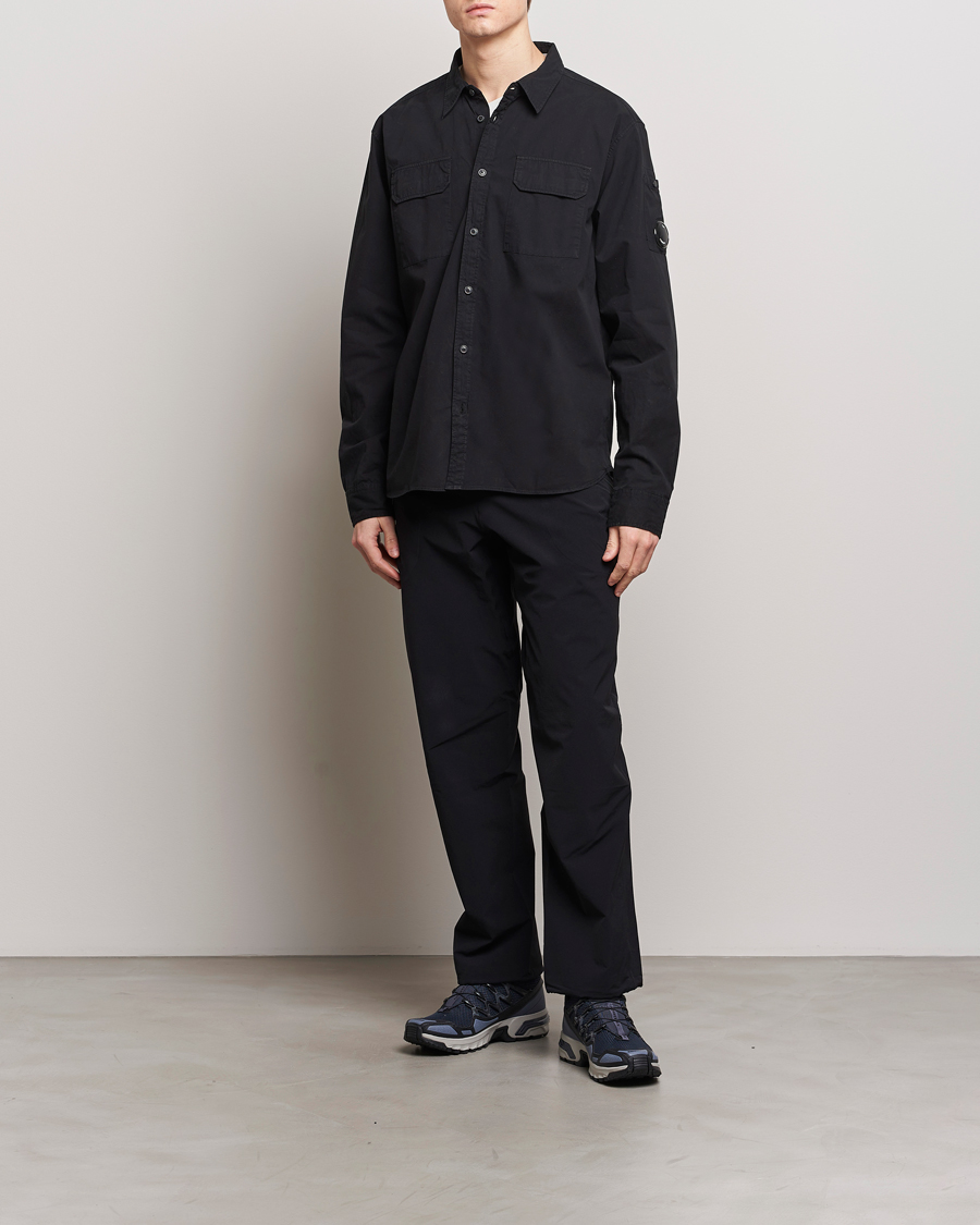 Mies | Kauluspaidat | C.P. Company | Long Sleeve Gabardine Pocket Shirt Black