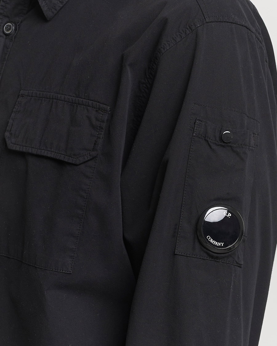 Mies | Kauluspaidat | C.P. Company | Long Sleeve Gabardine Pocket Shirt Black