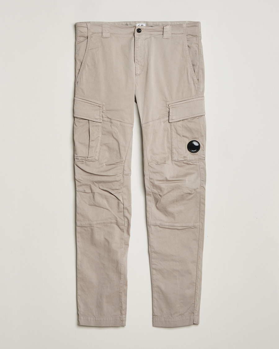 Mies | Housut | C.P. Company | Satin Stretch Cargo Pants Beige