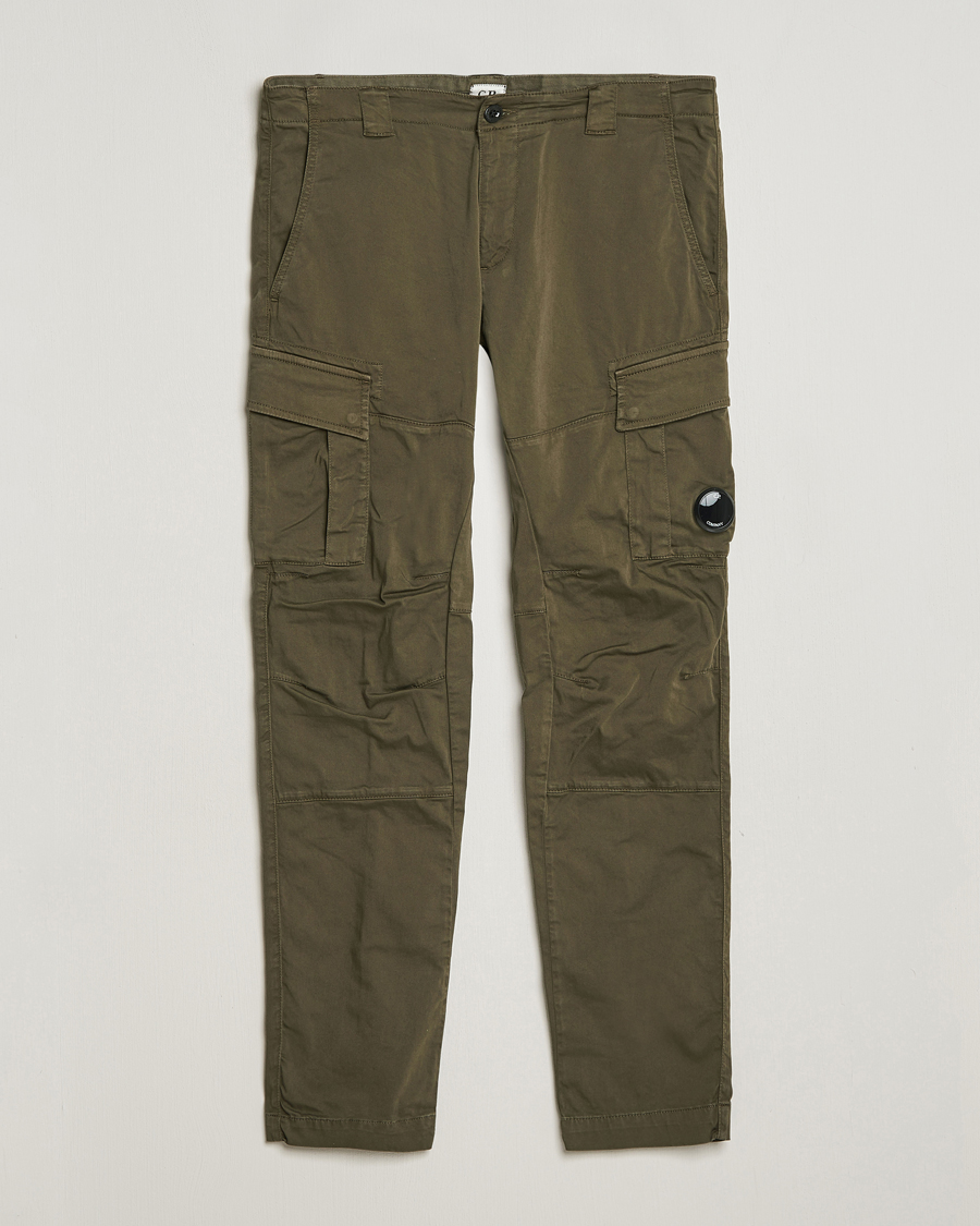Mies | Housut | C.P. Company | Satin Stretch Cargo Pants Army