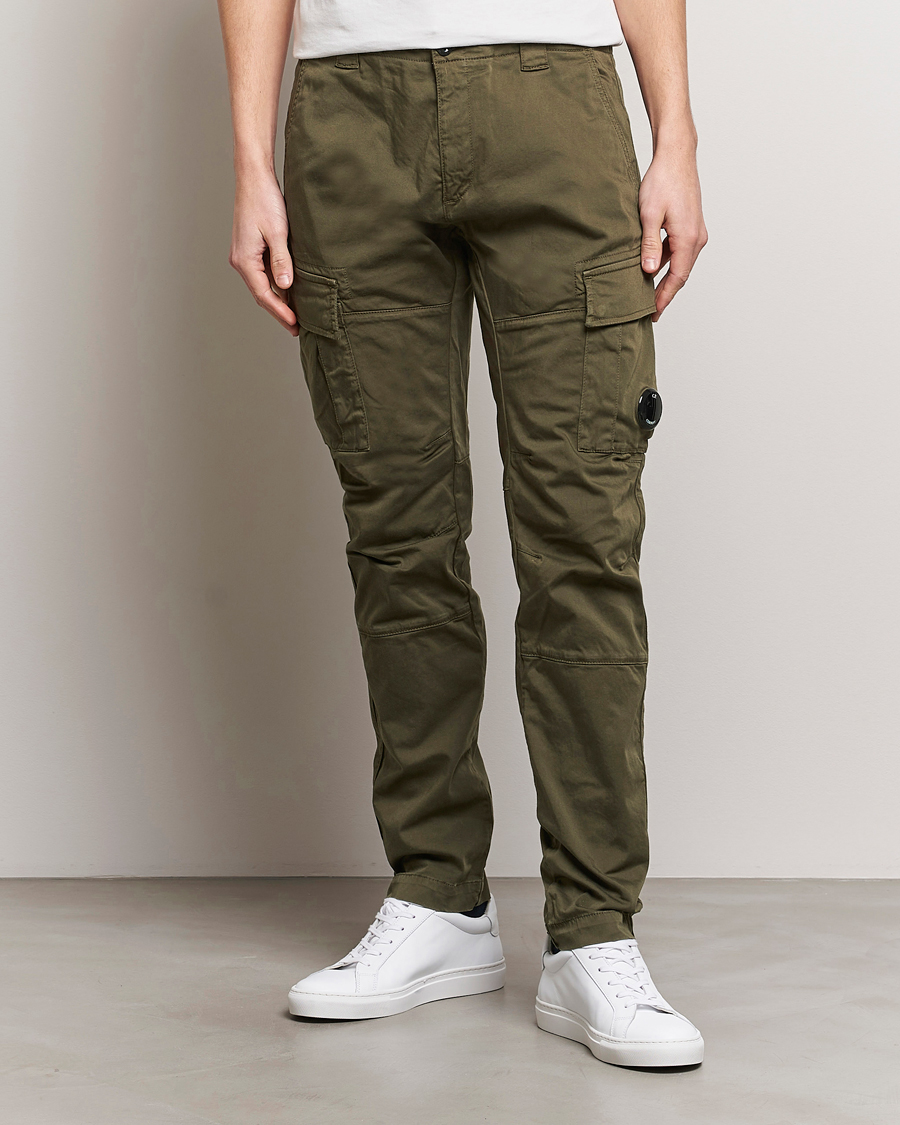 Mies | Housut | C.P. Company | Satin Stretch Cargo Pants Army