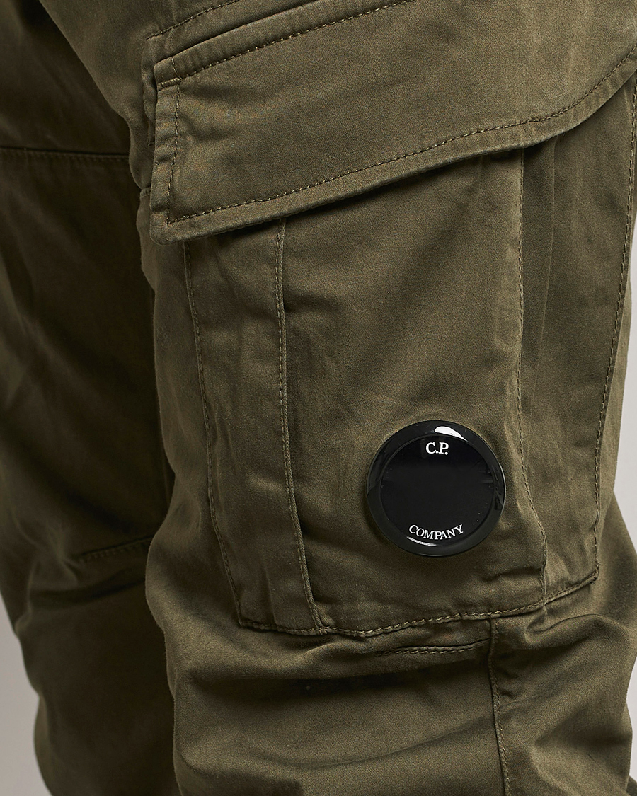 Mies | Housut | C.P. Company | Satin Stretch Cargo Pants Army