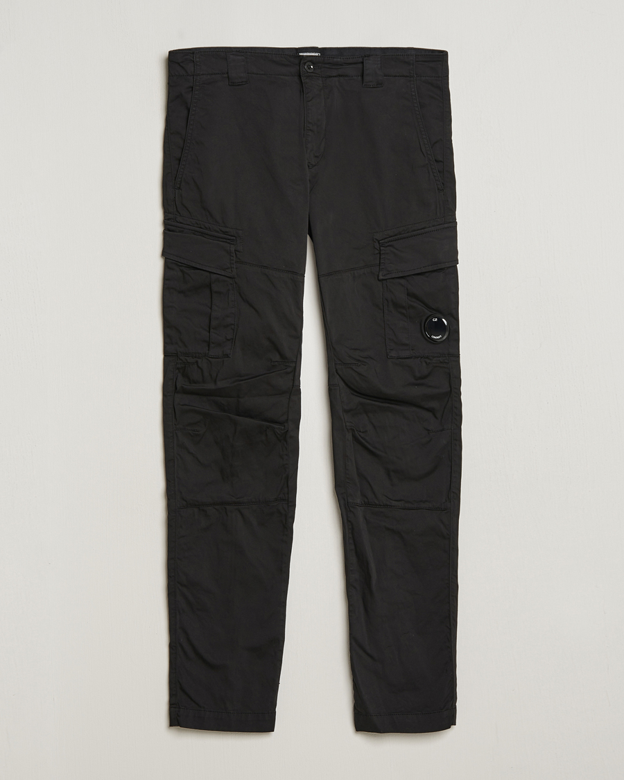 Mies | Housut | C.P. Company | Satin Stretch Cargo Pants Black