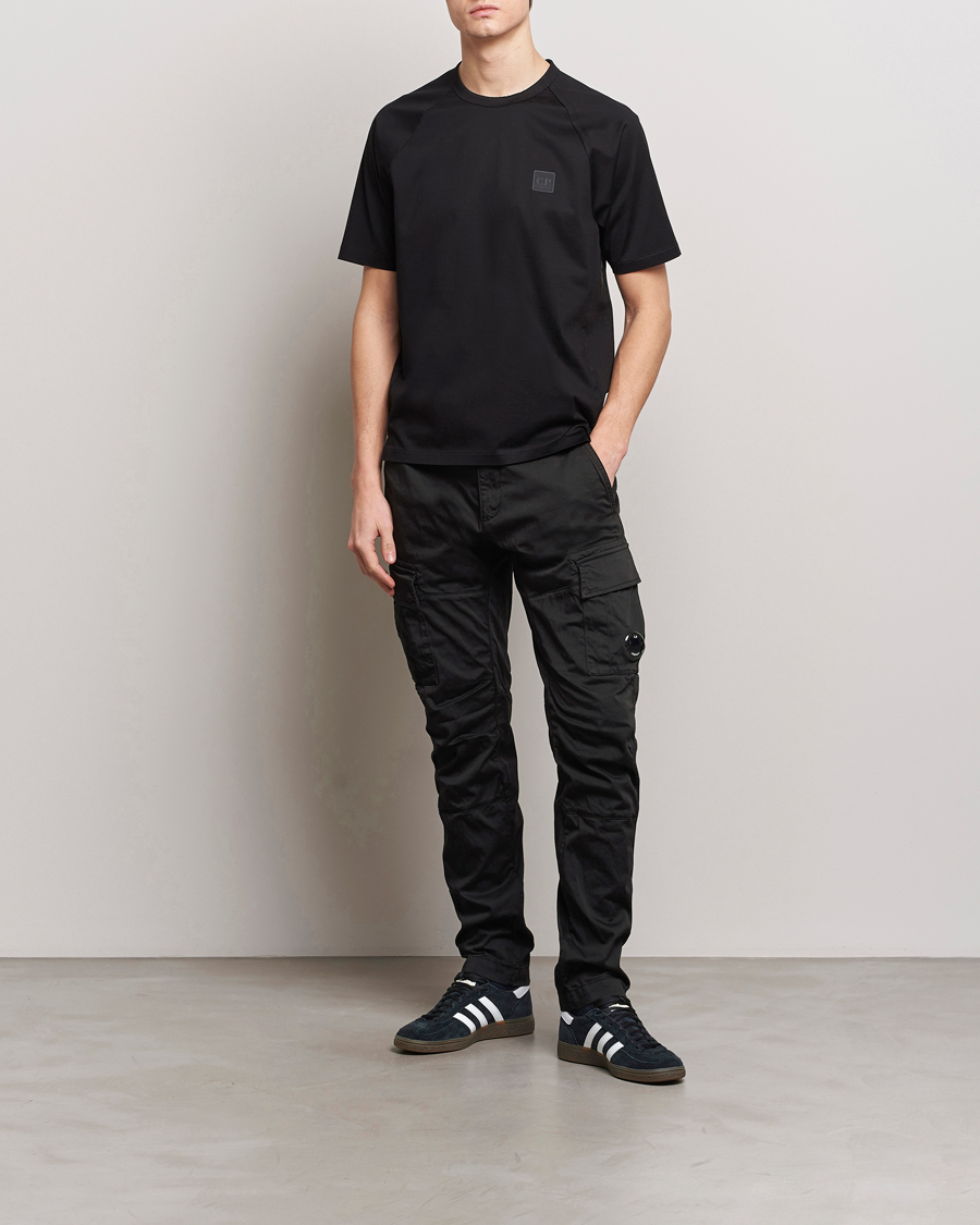Mies | Housut | C.P. Company | Satin Stretch Cargo Pants Black