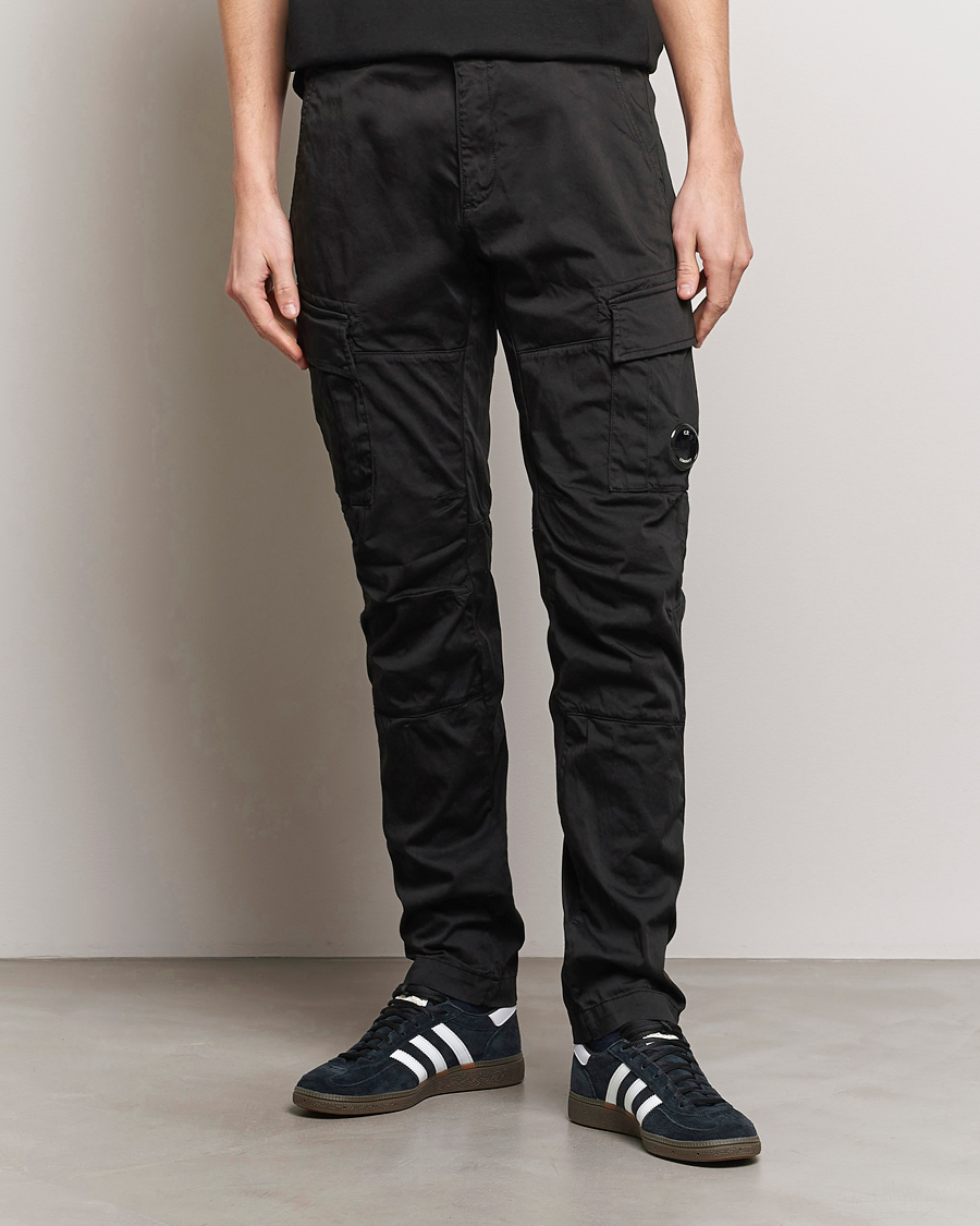 Mies | Housut | C.P. Company | Satin Stretch Cargo Pants Black