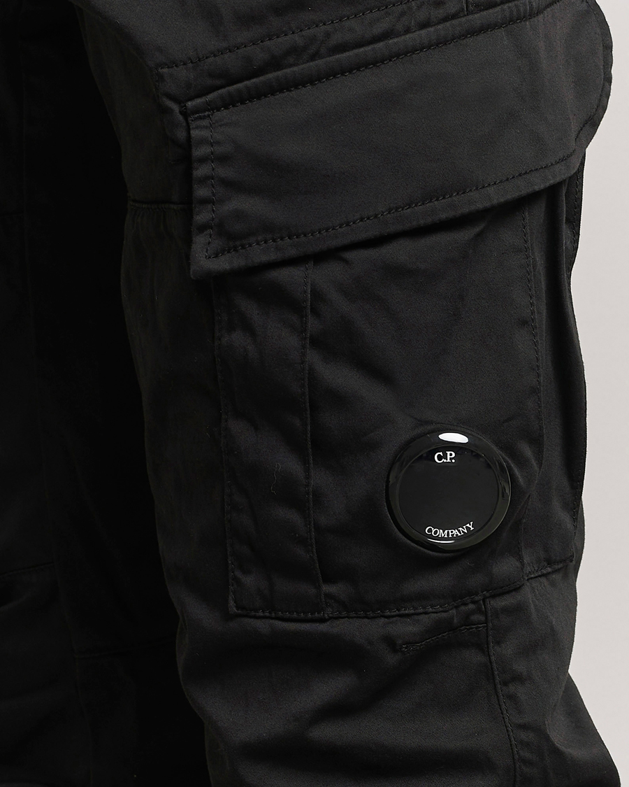 Mies | Housut | C.P. Company | Satin Stretch Cargo Pants Black
