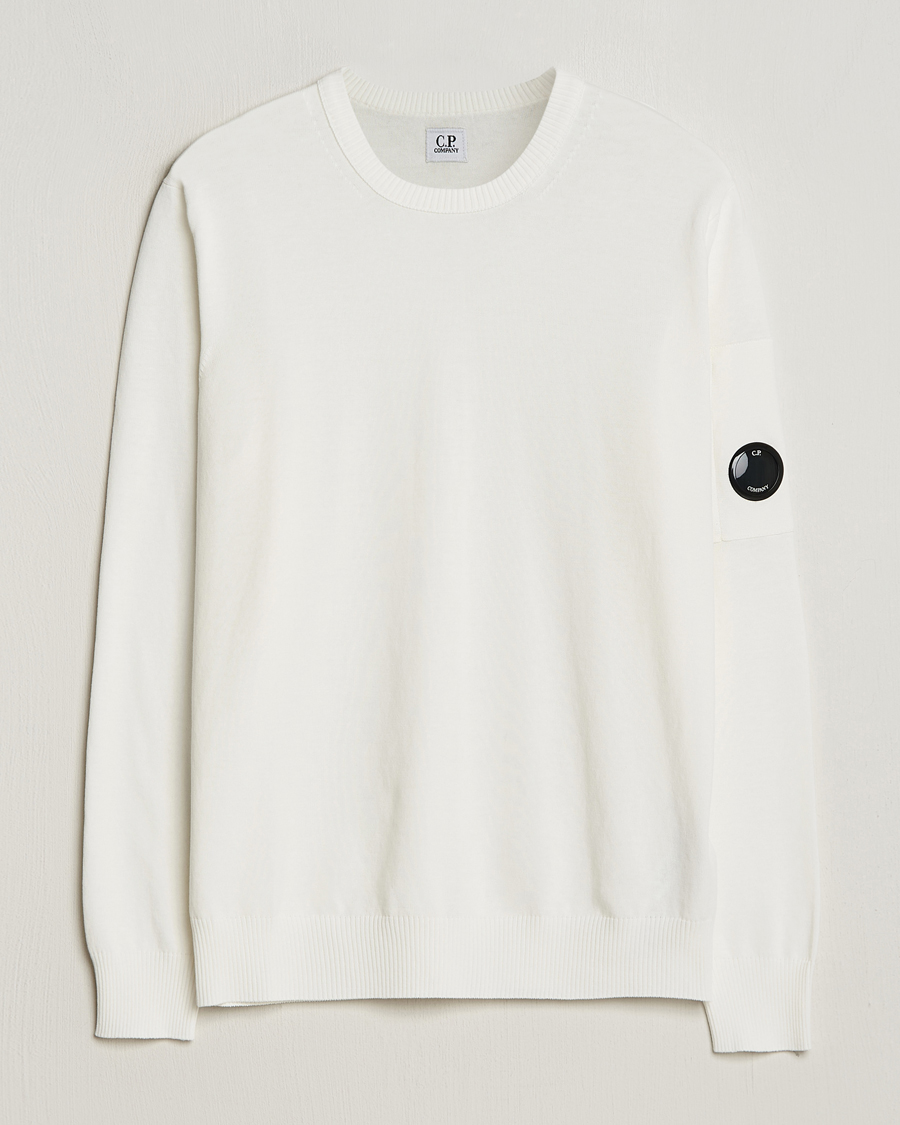 Mies | Puserot | C.P. Company | Old Dyed Cotton Crepe Crewneck White