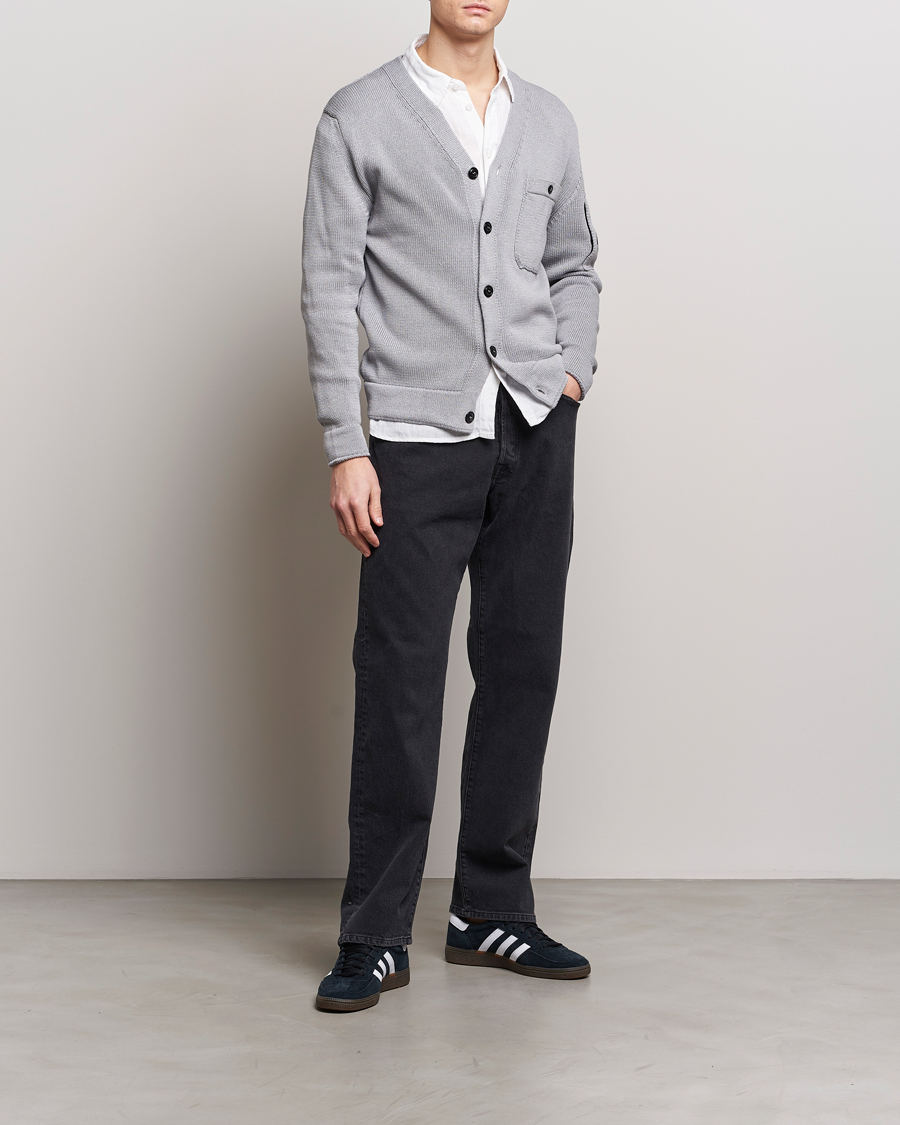 Mies | Puserot | C.P. Company | Compact Cotton Lens Cardigan Light Grey