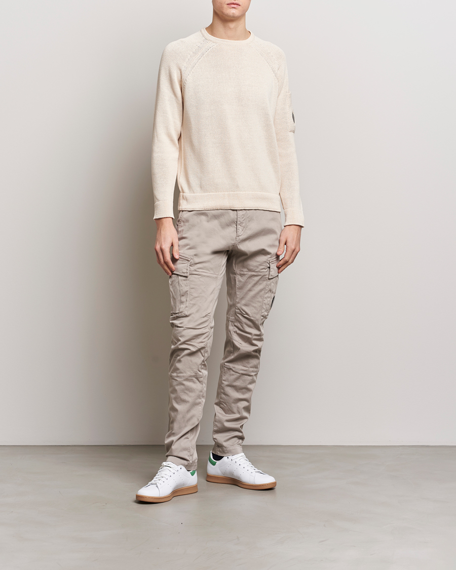 Mies | Puserot | C.P. Company | Compact Cotton Lens Crewneck Ecru