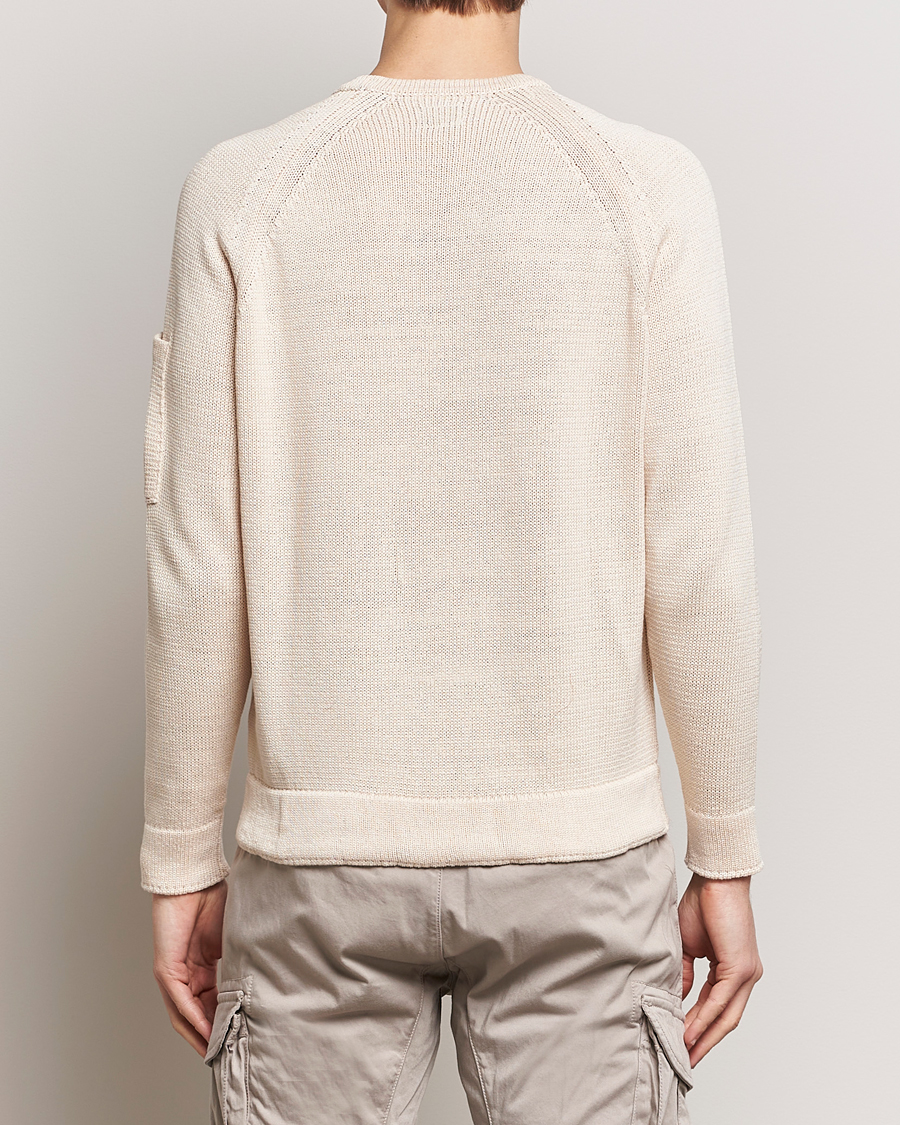 Mies | Puserot | C.P. Company | Compact Cotton Lens Crewneck Ecru