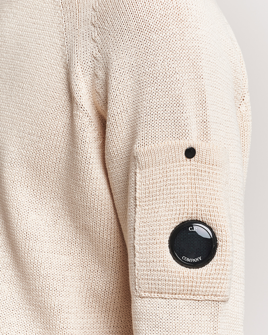 Mies | Puserot | C.P. Company | Compact Cotton Lens Crewneck Ecru