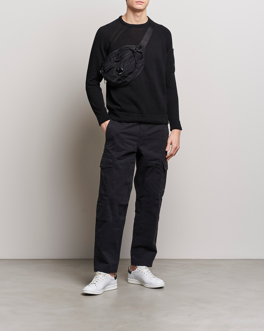 Mies | Puserot | C.P. Company | Compact Cotton Lens Crewneck Black
