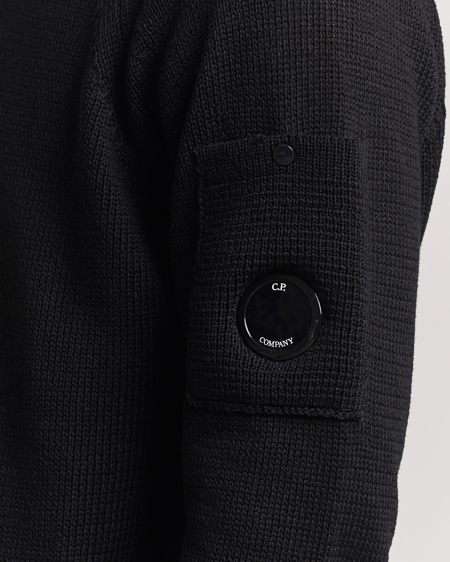 Mies | Puserot | C.P. Company | Compact Cotton Lens Crewneck Black