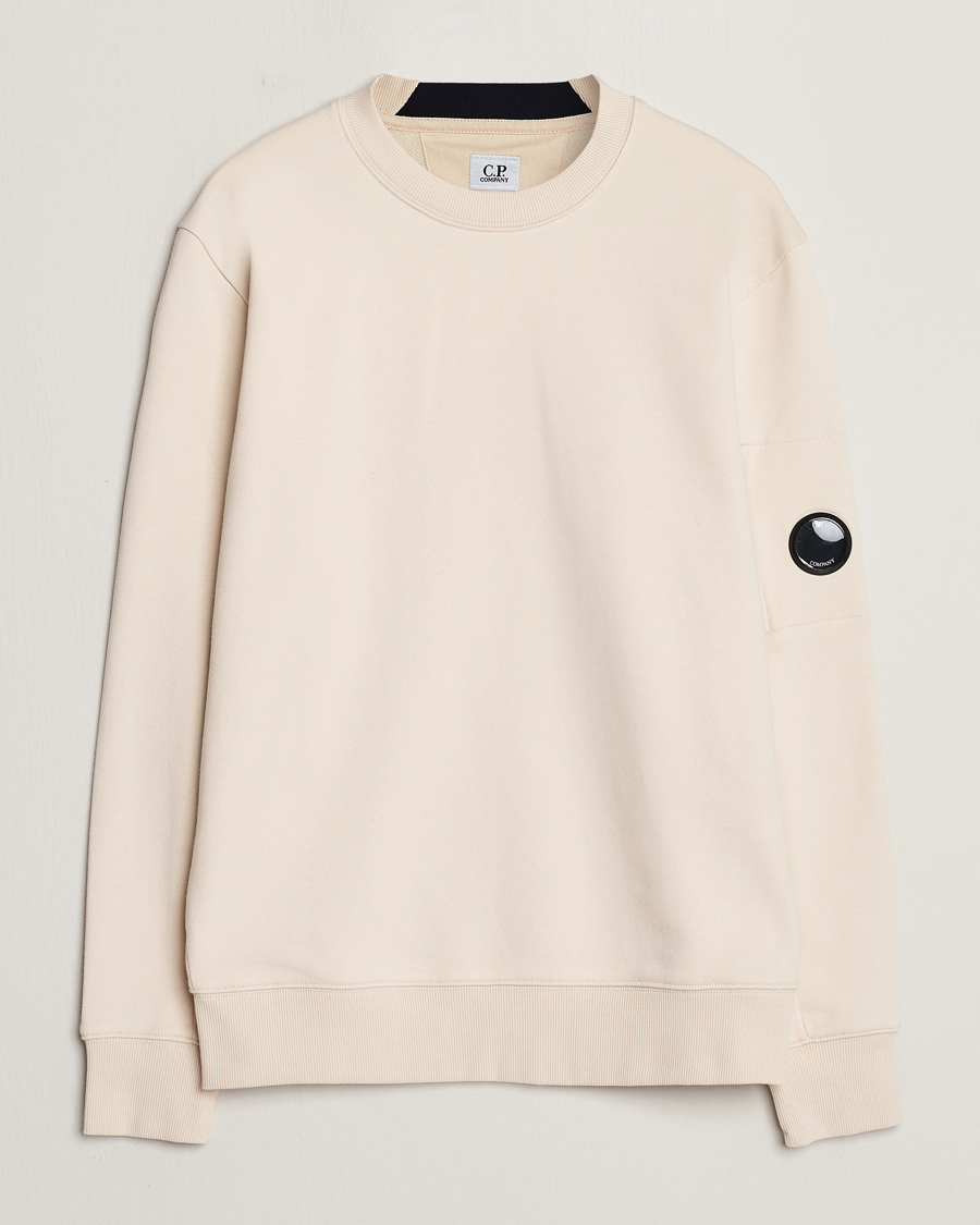 Mies | Puserot | C.P. Company | Diagonal Raised Fleece Lens Sweatshirt Ecru