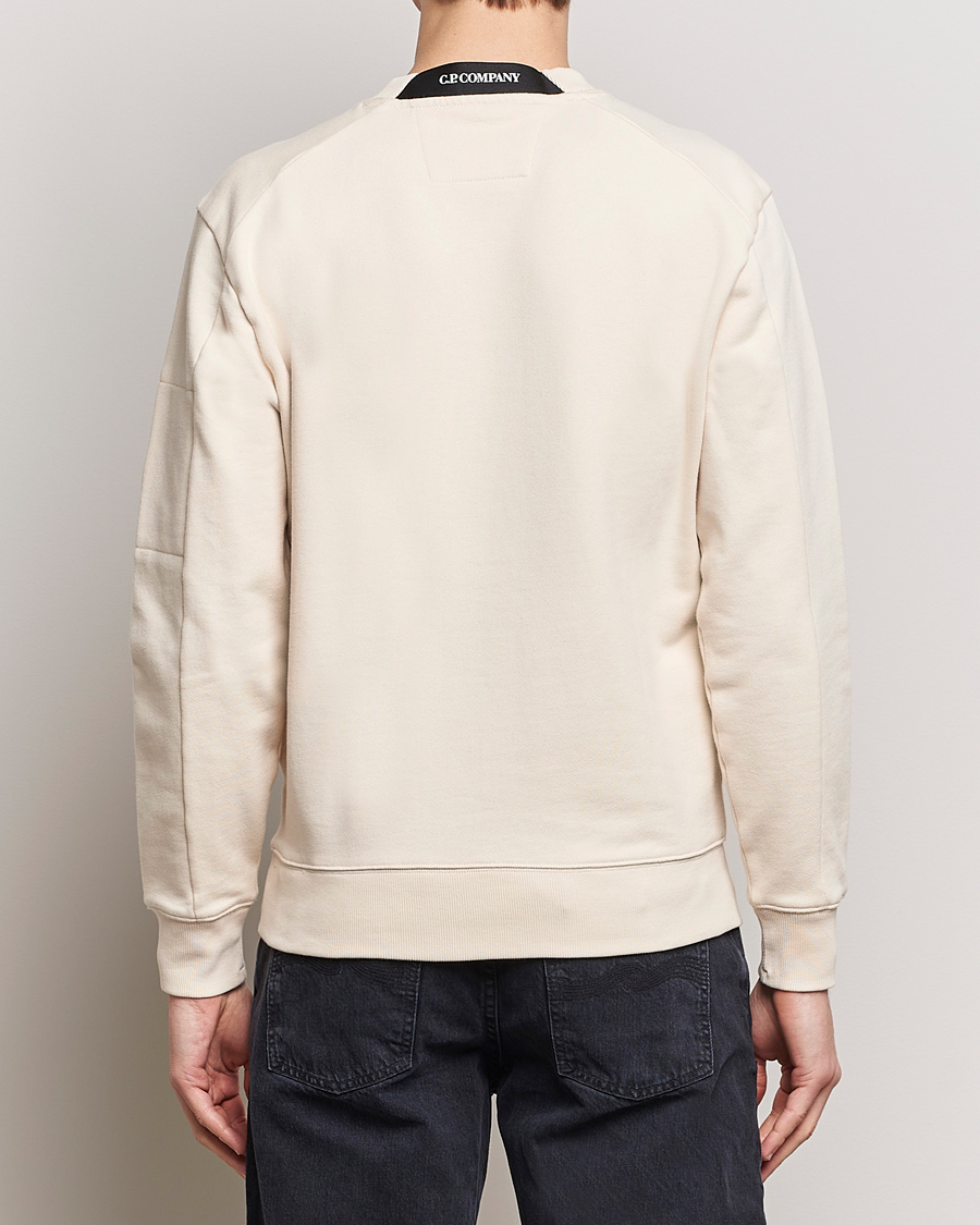 Mies | Puserot | C.P. Company | Diagonal Raised Fleece Lens Sweatshirt Ecru