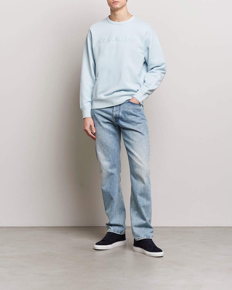 Mies | Puserot | C.P. Company | Resist Dyed Cotton Logo Sweatshirt Mint