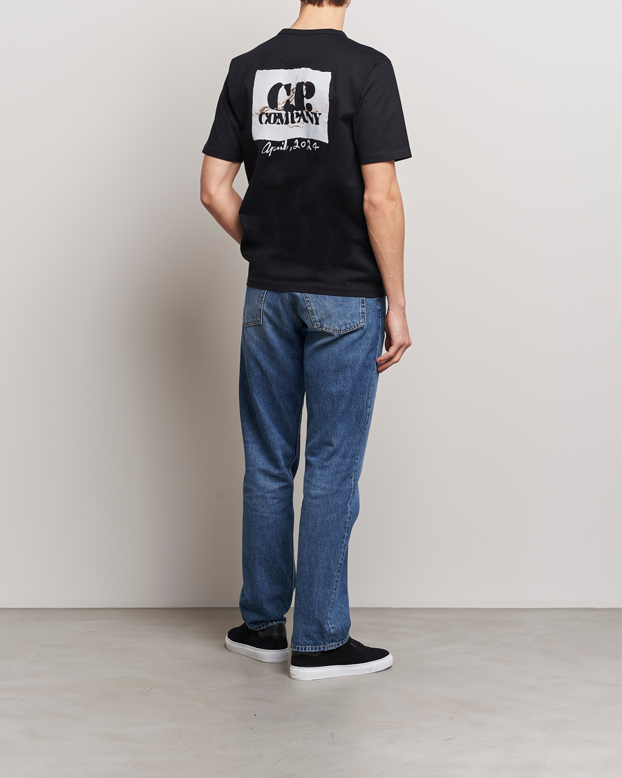 Mies | T-paidat | C.P. Company | Mercerized Heavy Cotton Back Logo T-Shirt Black