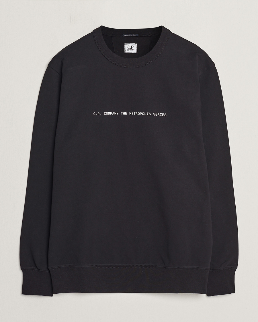 Mies | Puserot | C.P. Company | Metropolis Printed Logo Sweatshirt Black