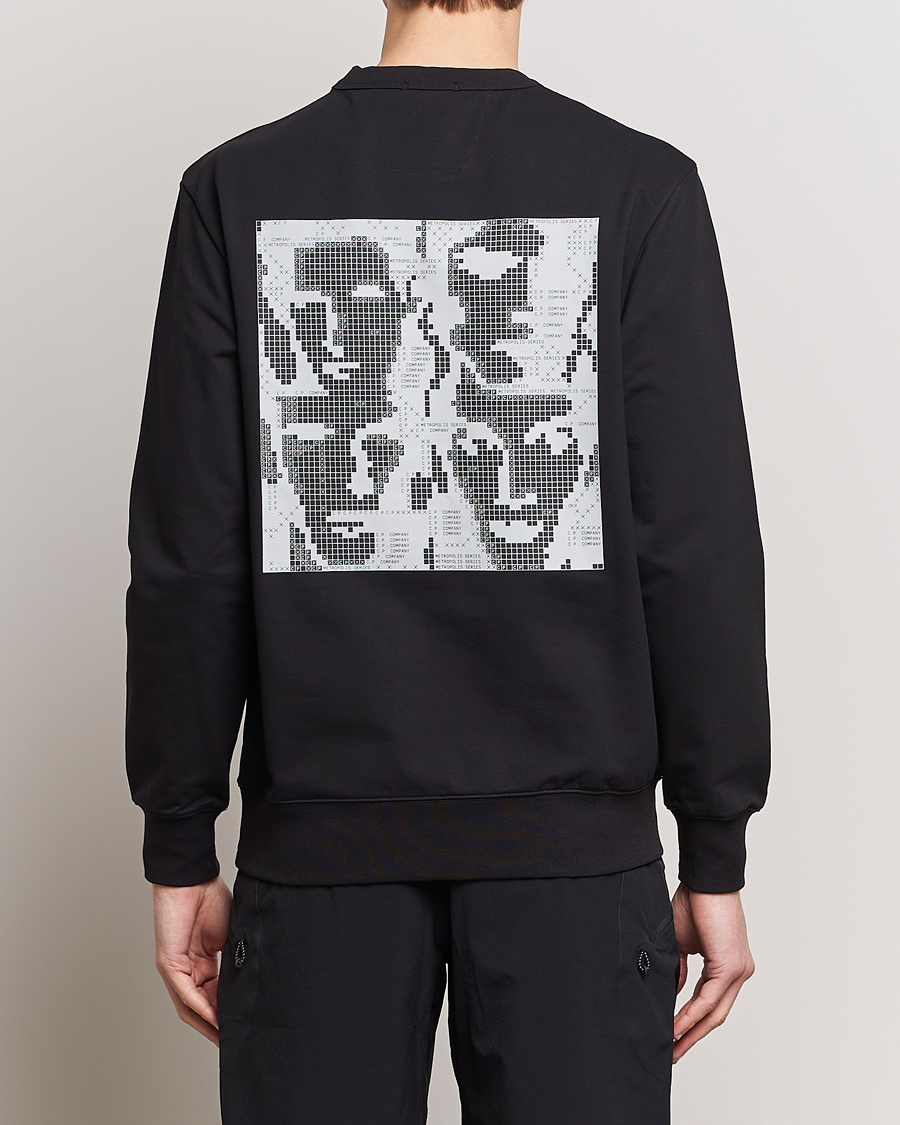 Mies | Puserot | C.P. Company | Metropolis Printed Logo Sweatshirt Black