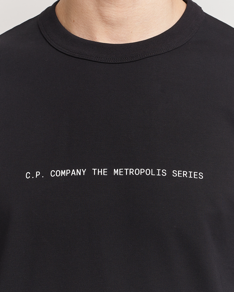 Mies | Puserot | C.P. Company | Metropolis Printed Logo Sweatshirt Black