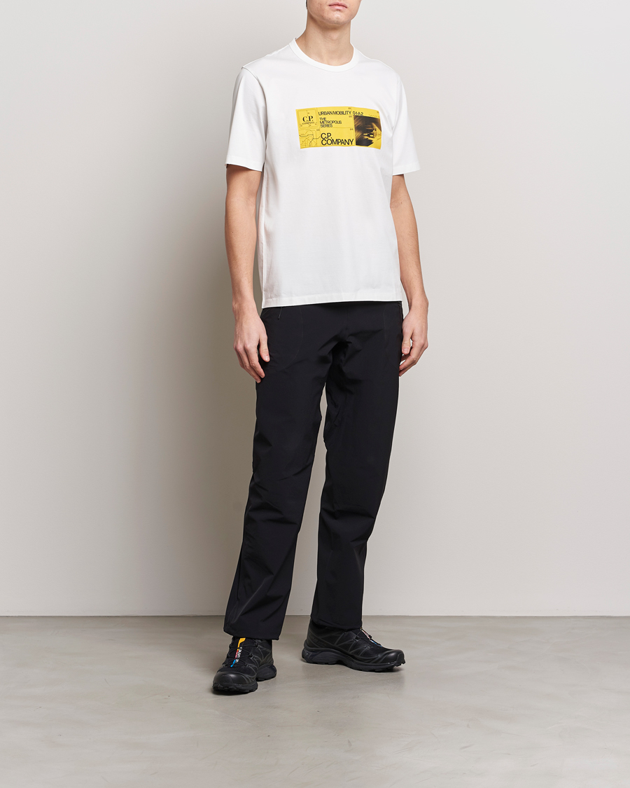 Mies | T-paidat | C.P. Company | Metropolis Mercerized Jersey Logo T-Shirt White