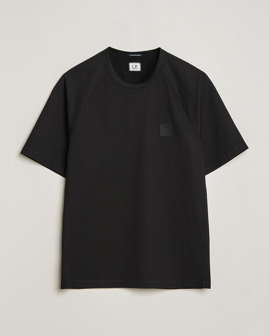 Mies | T-paidat | C.P. Company | Metropolis Mercerized Jersey Tonal Logo T-Shirt Black