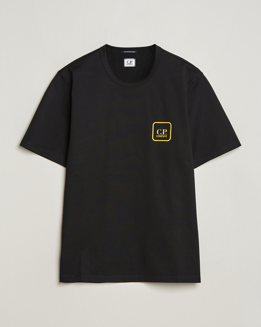 Mies | T-paidat | C.P. Company | Metropolis Mercerized Jersey Back Logo T-Shirt Black