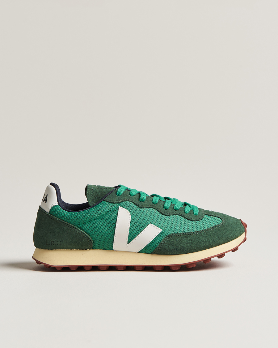 Mies | Veja Rio Branco Running Sneaker Emeraude/White | Veja | Rio Branco Running Sneaker Emeraude/White