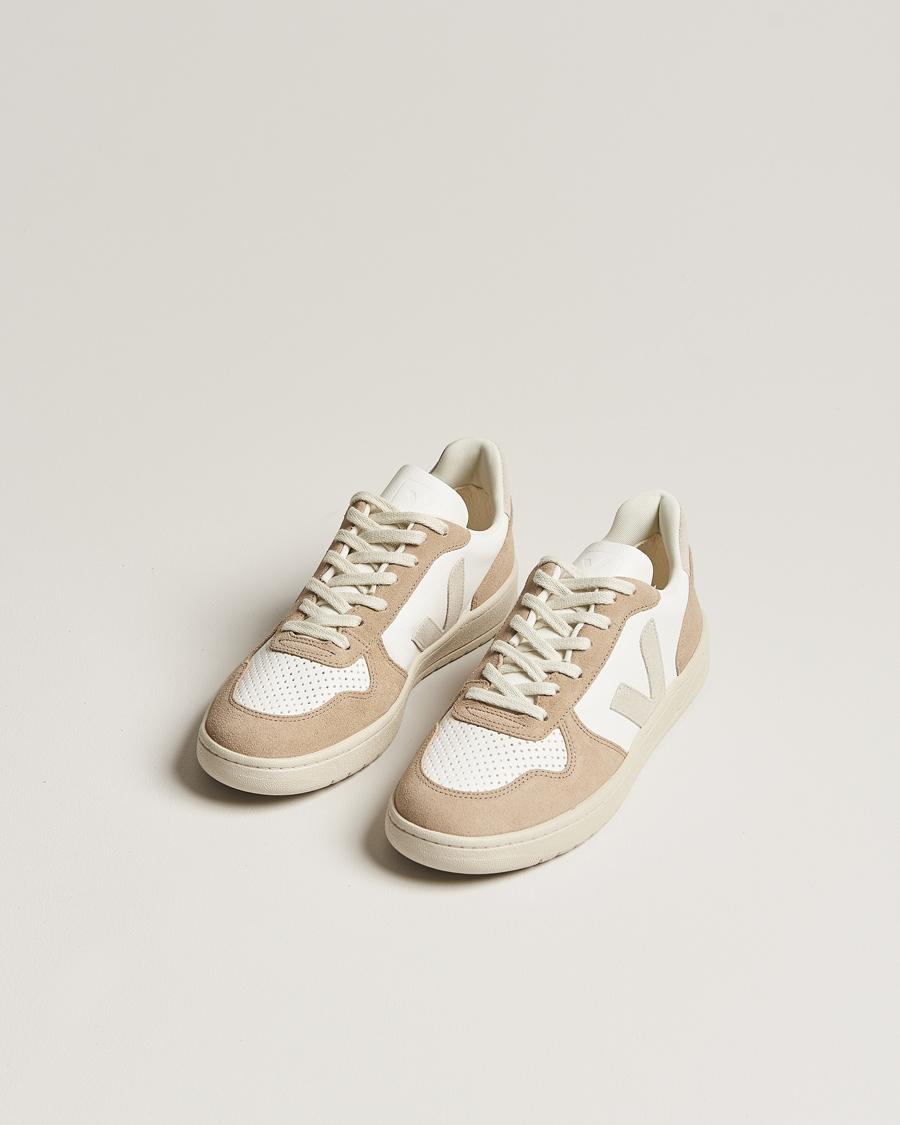 Mies | Veja V-10 Chromefree Leather Extra White/Natural Sahara | Veja | V-10 Chromefree Leather Extra White/Natural Sahara
