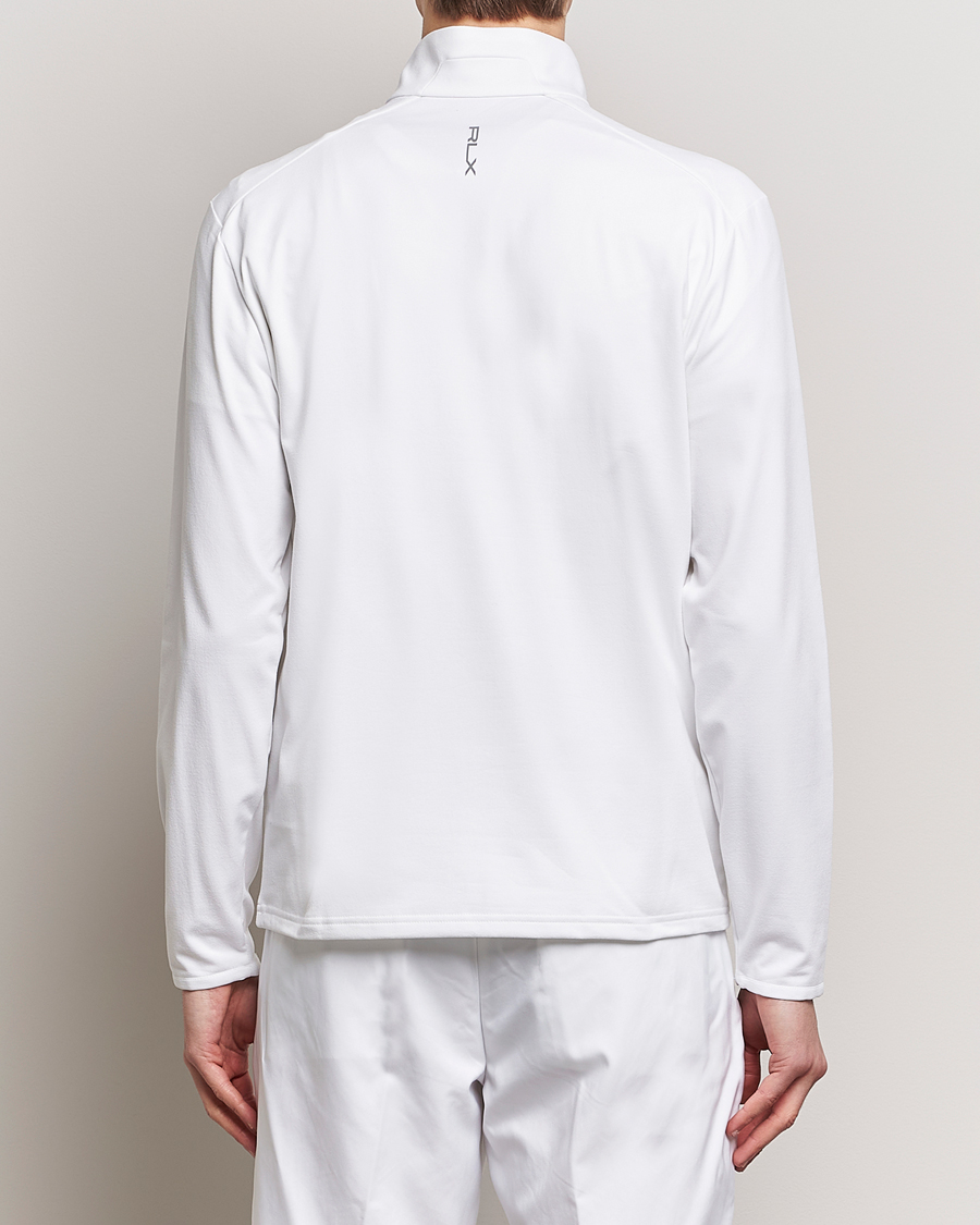 Mies | Puserot | RLX Ralph Lauren | Luxury Jersey Half Zip Ceramic White