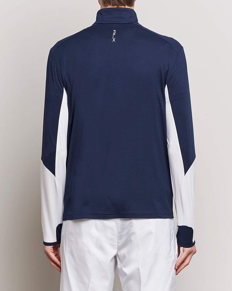 Mies | Puserot | RLX Ralph Lauren | Long Sleeve Airflow Half Zip Navy/White
