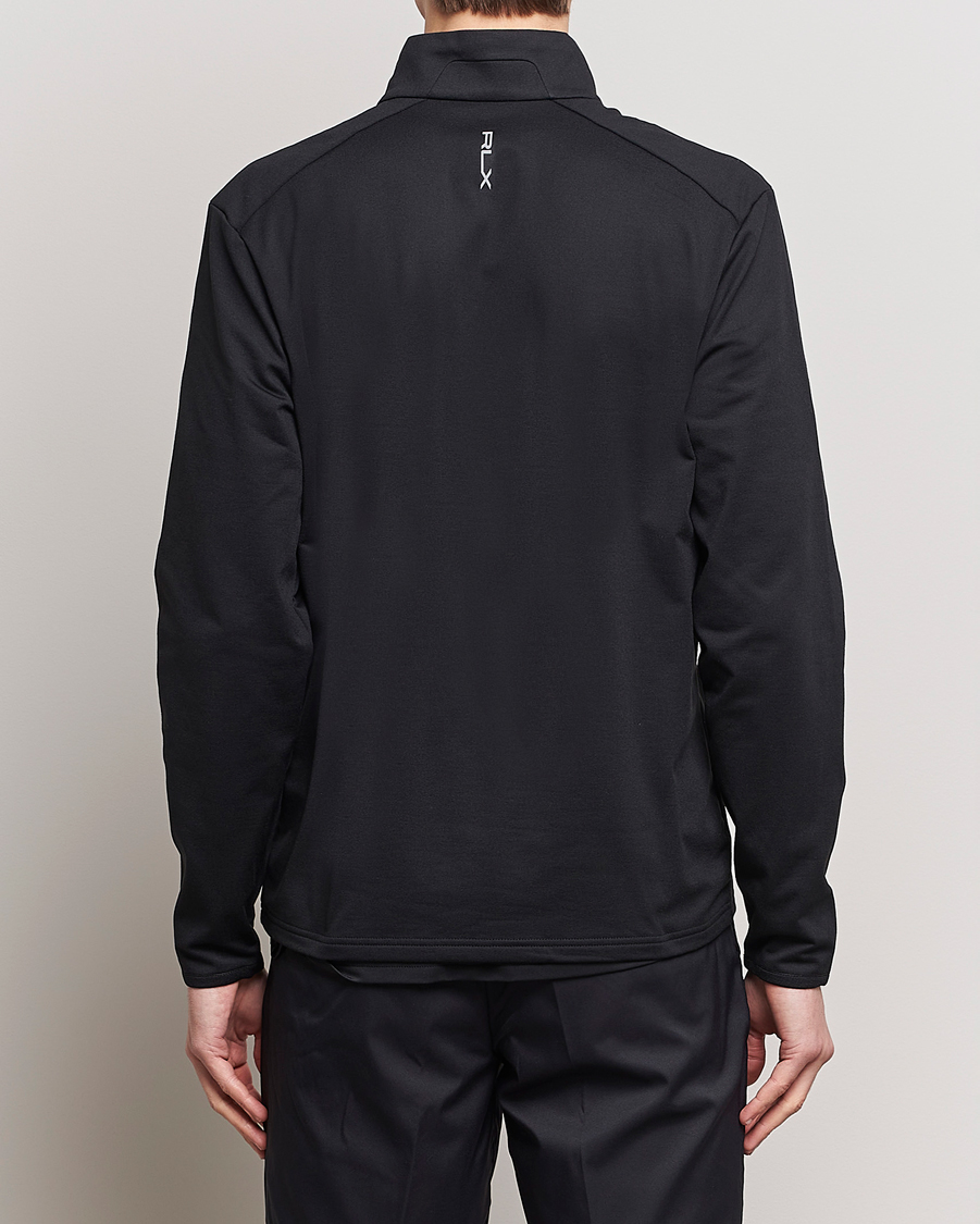 Mies | Puserot | RLX Ralph Lauren | Luxury Jersey Half Zip Polo Black