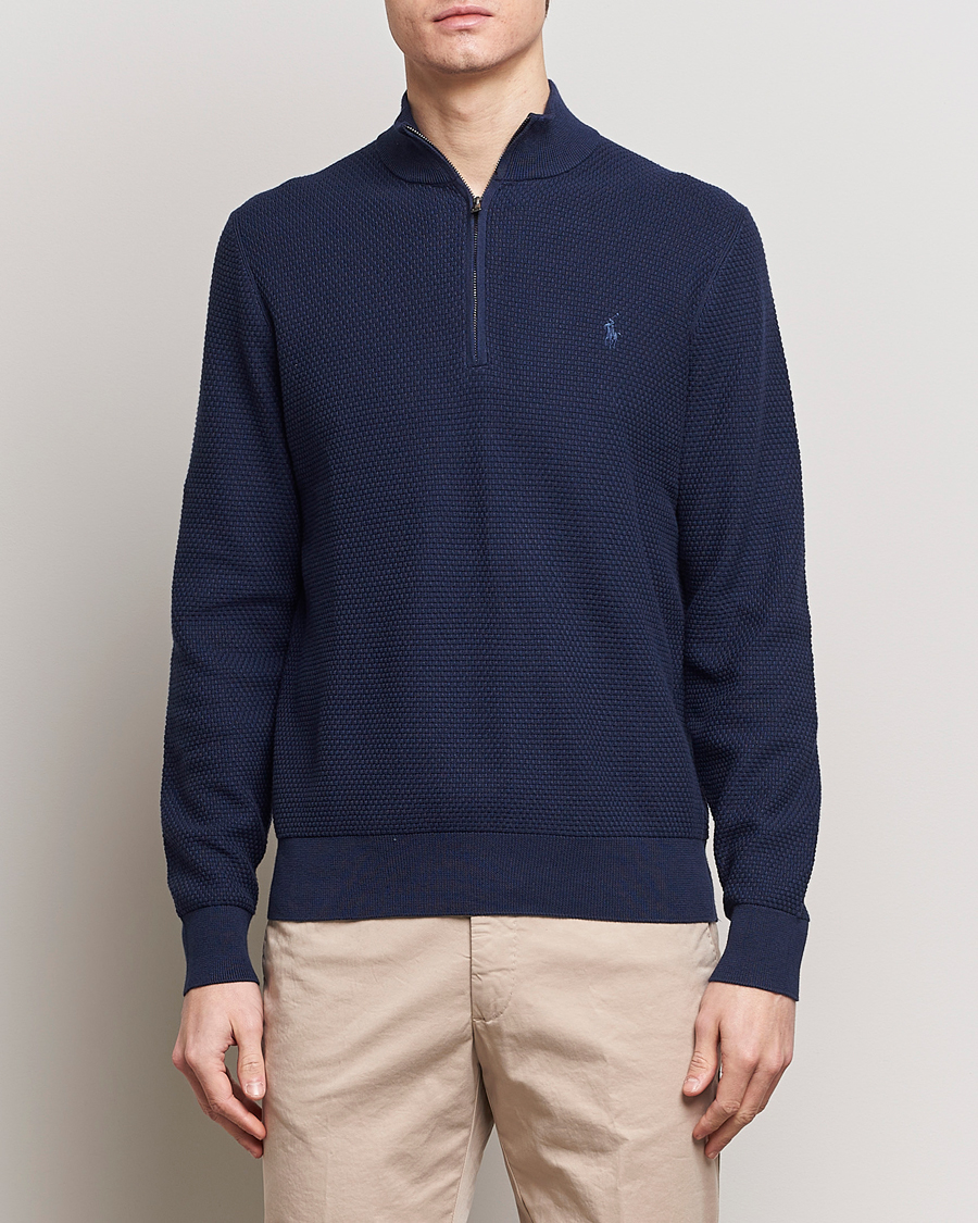 Mies | Alennusmyynti vaatteet | Polo Ralph Lauren Golf | Cotton Jersey Half Zip Refined Navy