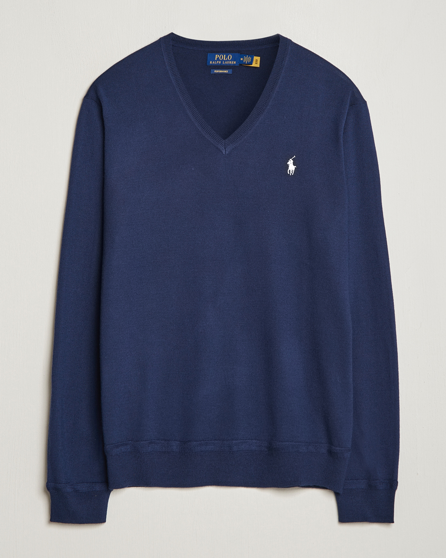 Mies | Puserot | Polo Ralph Lauren Golf | Wool Knitted V-Neck Sweater Refined Navy
