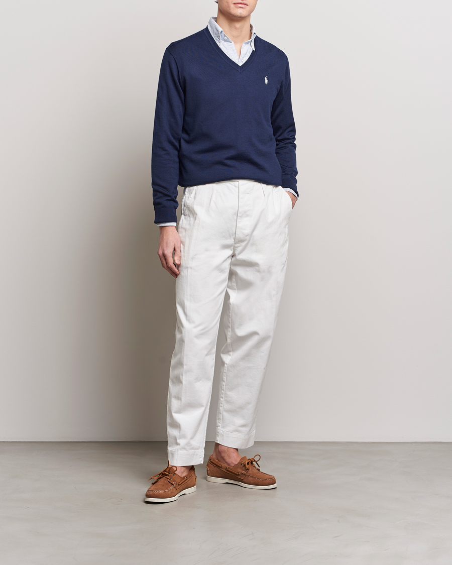 Mies | Puserot | Polo Ralph Lauren Golf | Wool Knitted V-Neck Sweater Refined Navy