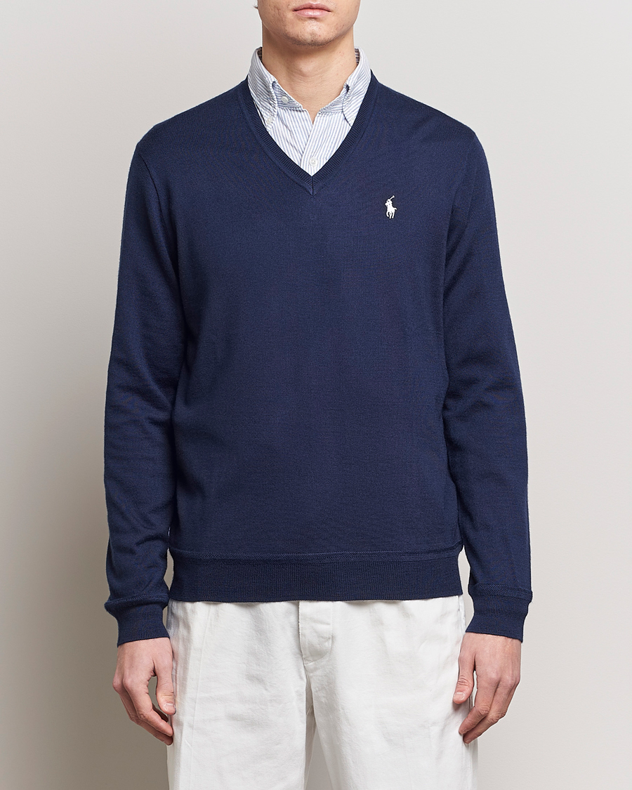 Mies | Puserot | Polo Ralph Lauren Golf | Wool Knitted V-Neck Sweater Refined Navy