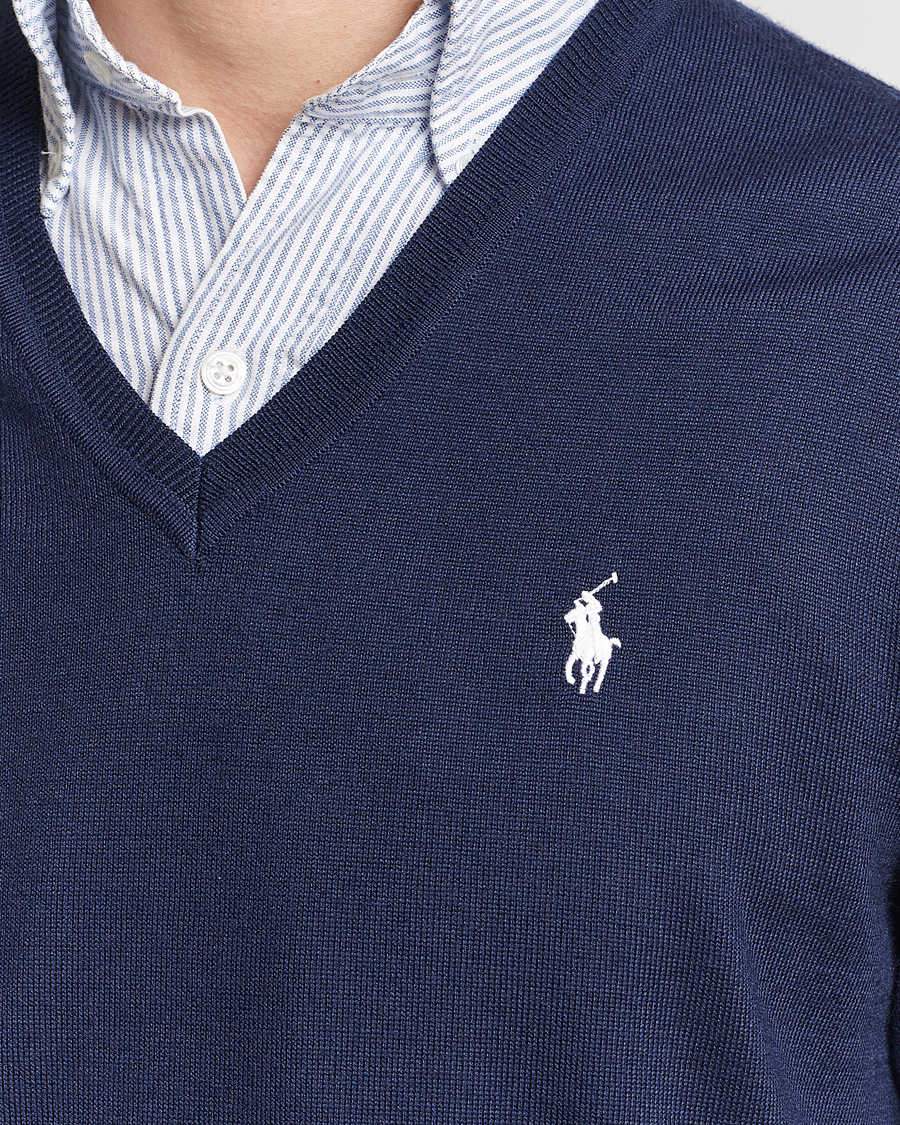 Mies | Puserot | Polo Ralph Lauren Golf | Wool Knitted V-Neck Sweater Refined Navy