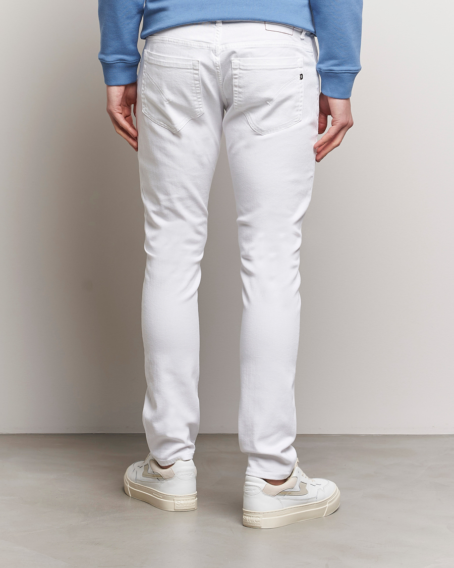 Mies | Farkut | Dondup | George Bullstretch Jeans White