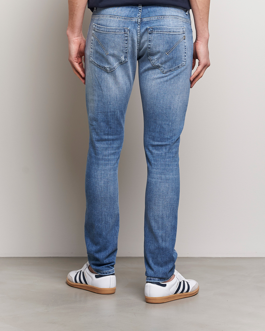 Mies | Farkut | Dondup | George Distressed Jeans Light Blue