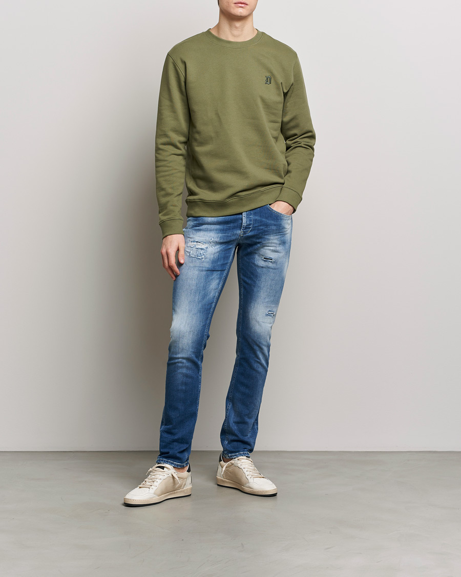 Mies | Farkut | Dondup | George Distressed Jeans Medium Blue