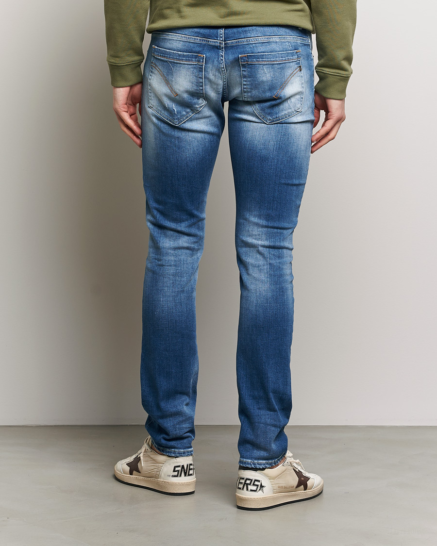 Mies | Farkut | Dondup | George Distressed Jeans Medium Blue