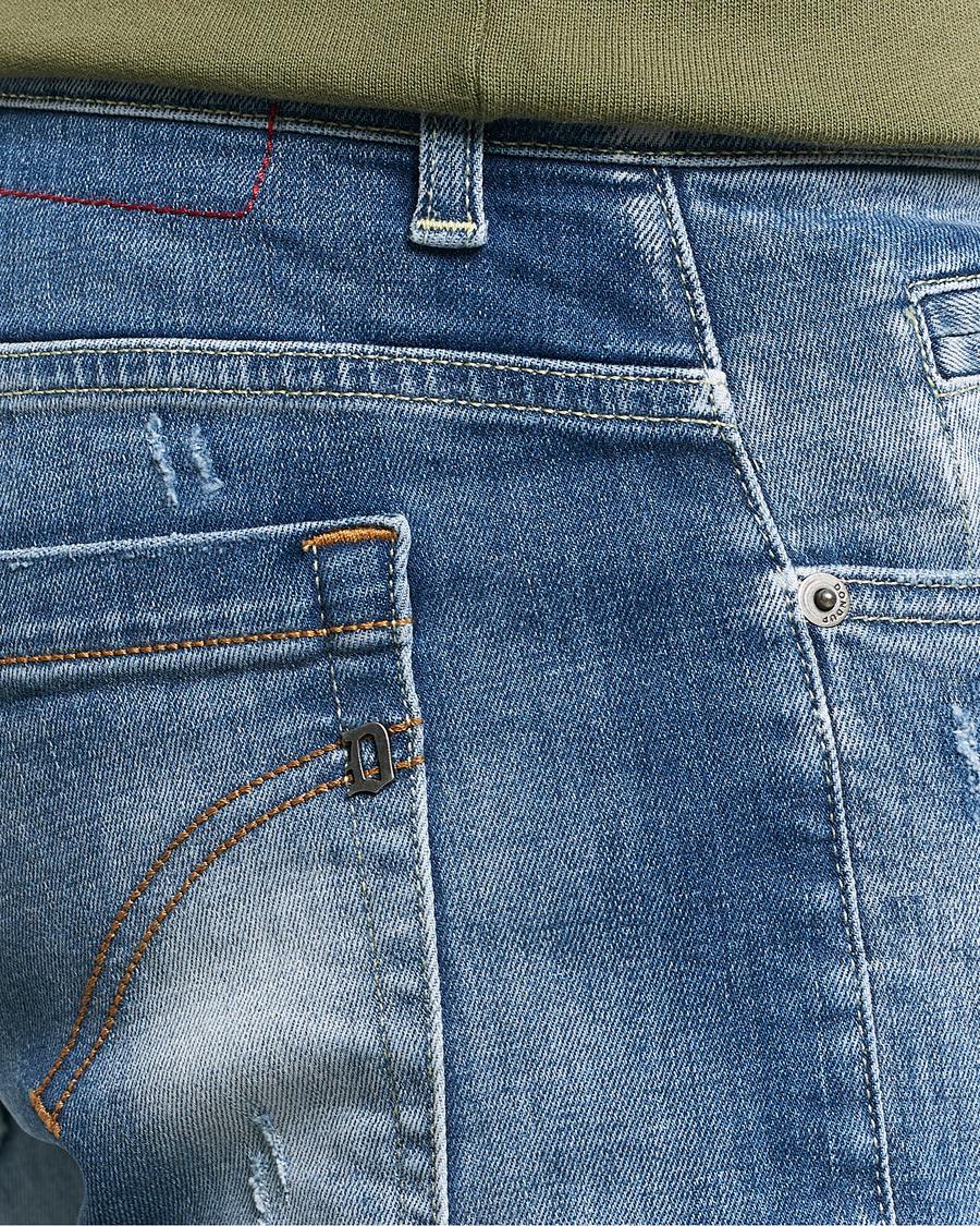 Mies | Farkut | Dondup | George Distressed Jeans Medium Blue