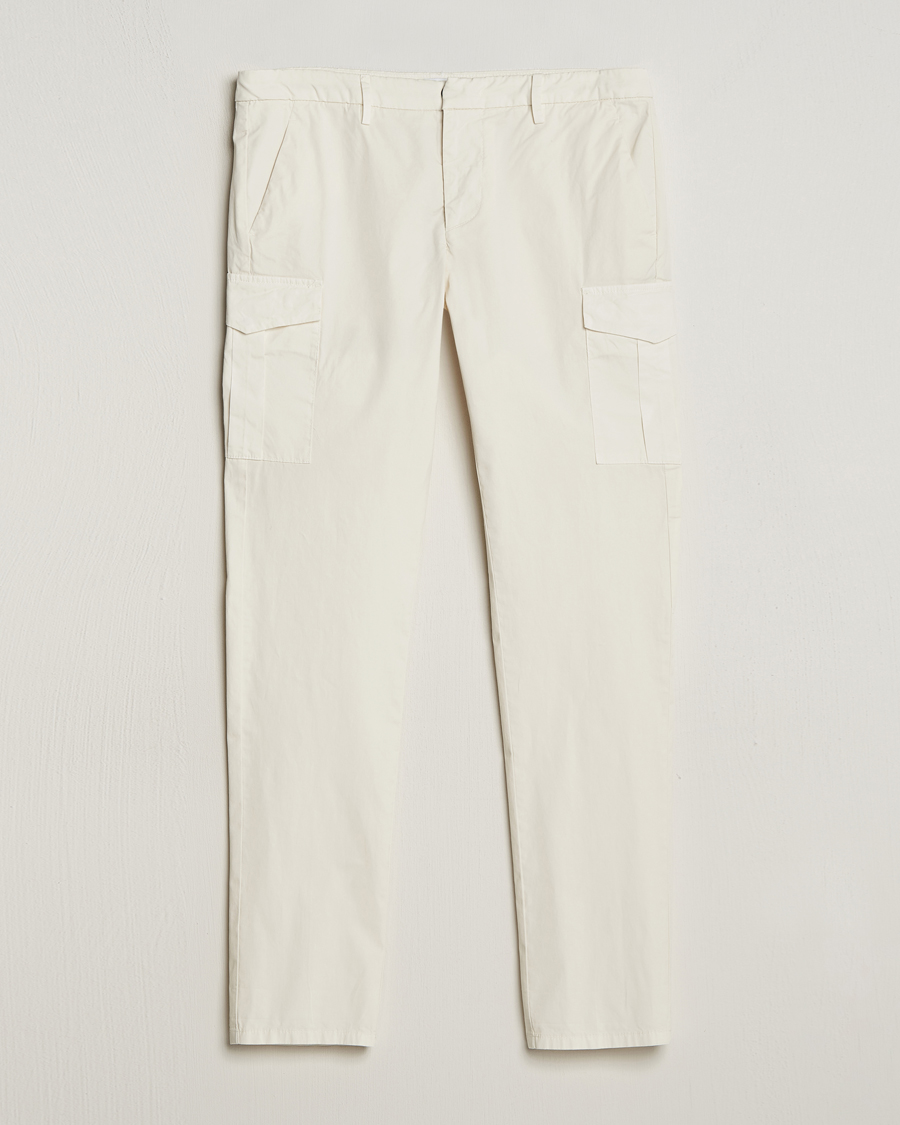 Mies | Housut | Dondup | Eddie Cargo Pants Off White