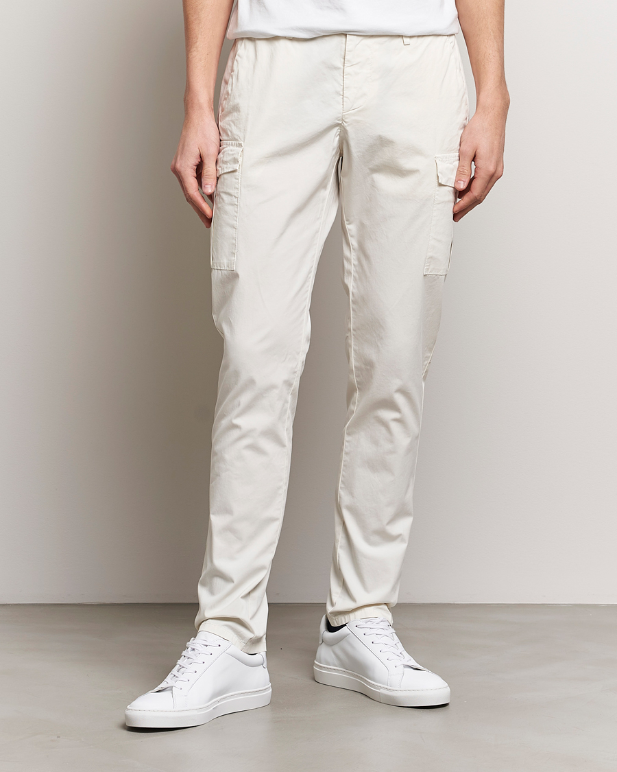 Mies |  | Dondup | Eddie Cargo Pants Off White