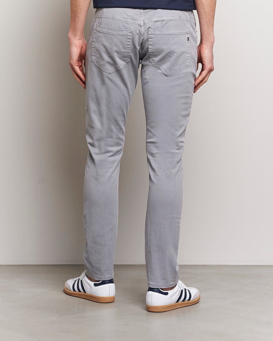 Mies | Housut | Dondup | George Gabardine 5-Pocket Light Grey