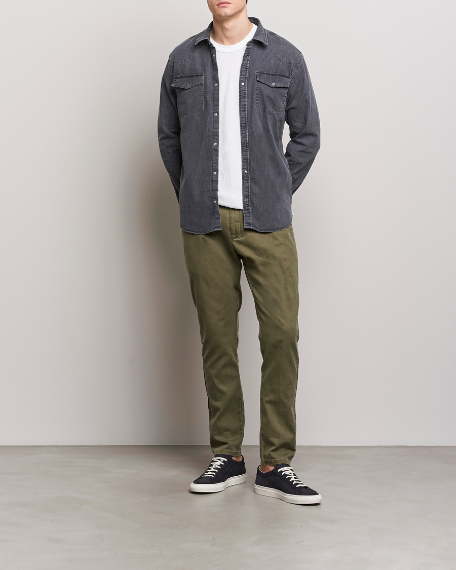 Mies | Housut | Dondup | Joe Cotton Chinos Olive Green