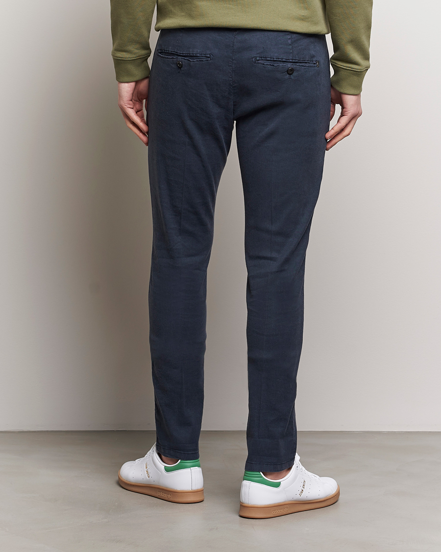 Mies | Housut | Dondup | Gaubert Linen Stretch Chinos Navy
