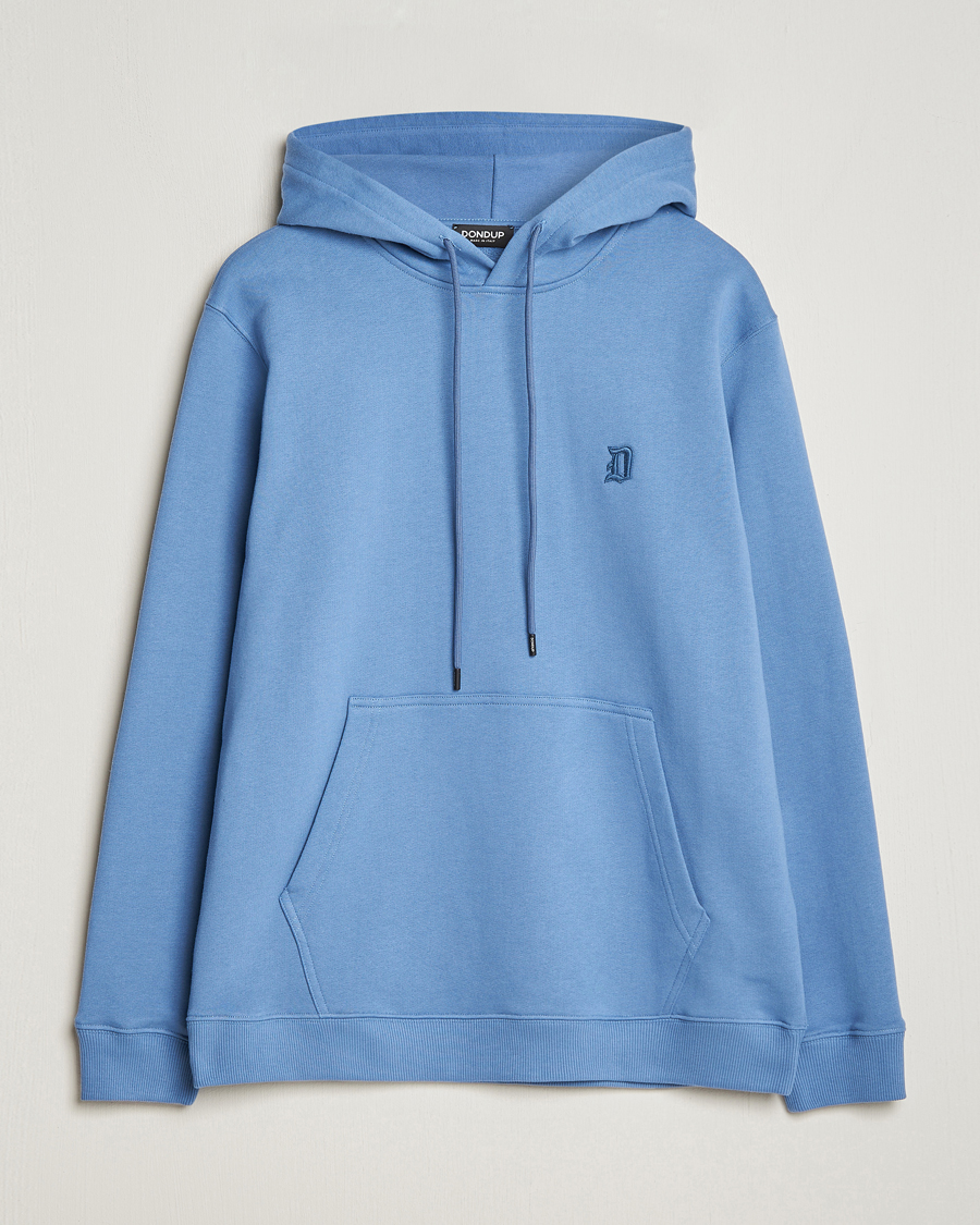Mies | Puserot | Dondup | Logo Hoodie Washed Blue